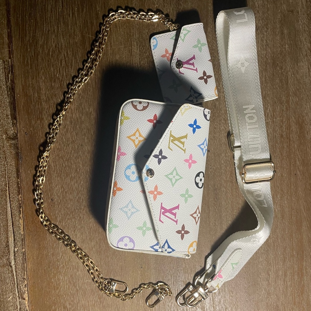 Women’s multi colored multi functional cross body… - image 2